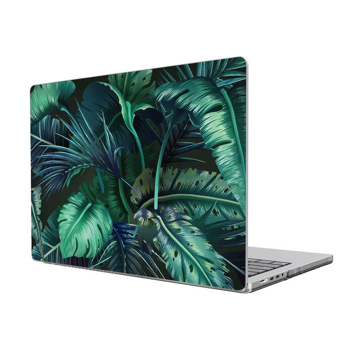 EG coque pour MacBook Pro 14" (M1 Chip) (2021) - feuilles - vert