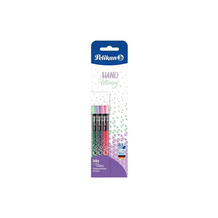 PELIKAN Rollerball pen Inky Pastel (Porpora, Verde, Pink)
