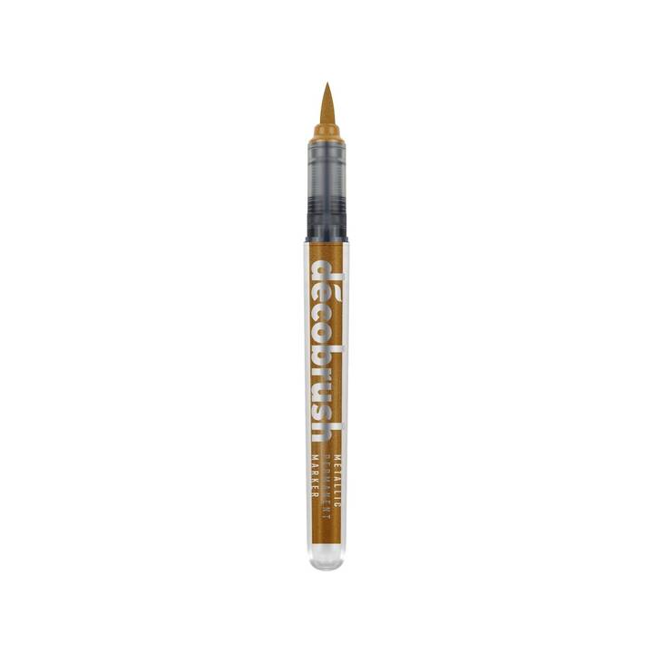 KARIN Kreativmarker Deco Brush Metallic 8592 (Gold, Rot, 1 Stück)