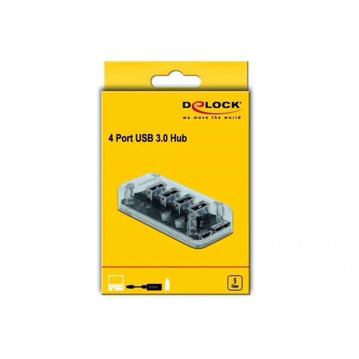 DELOCK 64087 (4 Ports, USB Typ-A)