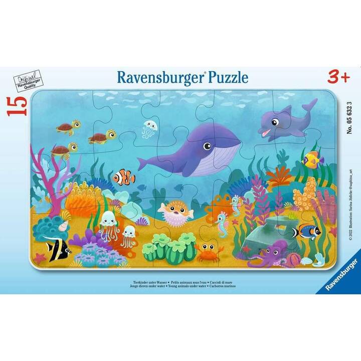 RAVENSBURGER Mondo sottomarino Puzzle (15 x)