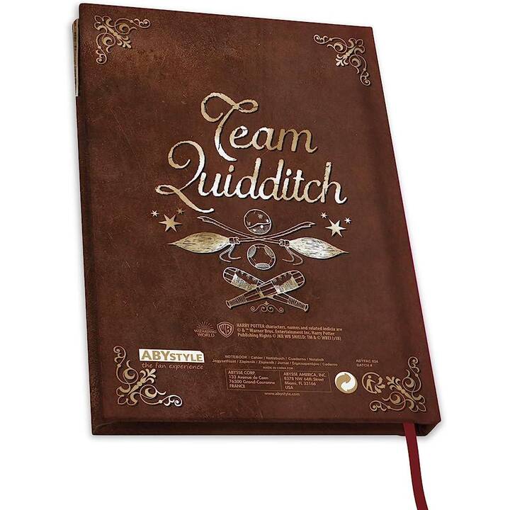 ABYSSE CORP Carnets Harry Potter Quidditch (A5, Ligné)