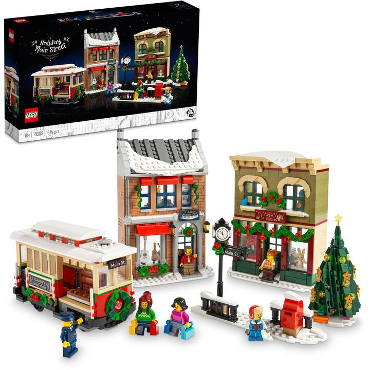 LEGO Icons La grande rue décorée pour les fêtes (10308, Difficile à  trouver) - Interdiscount