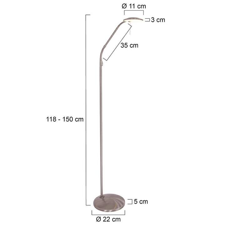 STEINHAUER Stehleuchte (118 cm)