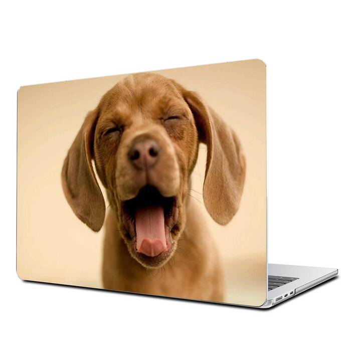 EG Coque rigide (Macbook Air 15" M3 2024, Chiens, Brun)