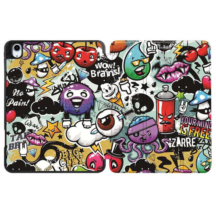 EG custodia per iPad Air 10.9" (2022) 5a generazione - multicolore - graffiti