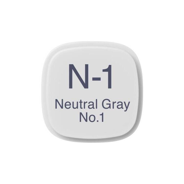 COPIC Grafikmarker Classic N-1 - Neutral Gray No.1 (Grau, 1 Stück)