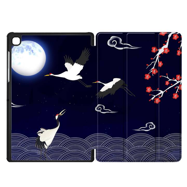 EG coque pour Samsung Galaxy Tab A7 Lite 8.7" (2021) - bleu - oiseau grue