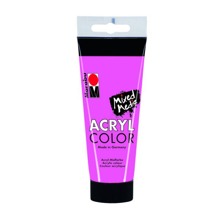 MARABU Couleur acrylique (100 ml, Noir, Pink, Blanc, Rose)