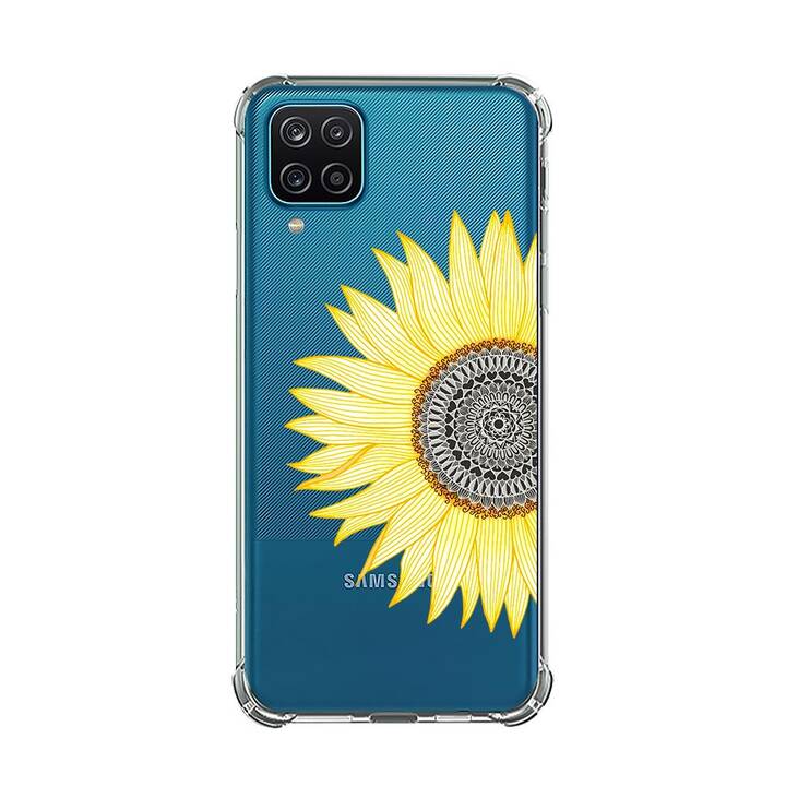 EG Backcover (Galaxy A22 4G, Blumen, Transparent)