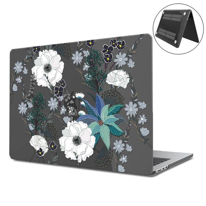 EG Hardcase (MacBook Air 13" M3 2024, Blumen, Transparent)