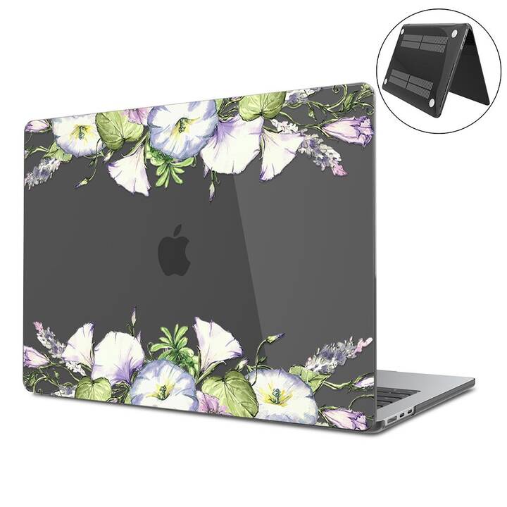 EG Coque rigide (Macbook Air 15" M3 2024, Fleurs, Transparent)