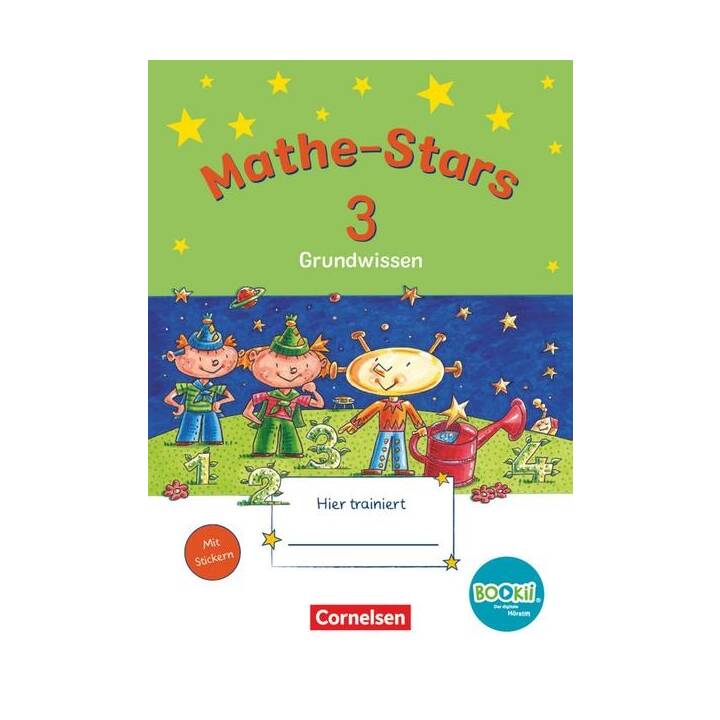 Mathe-Stars, Grundwissen - BOOKii-Ausgabe, 3. Schuljahr, Übungsheft, Mit Lösungen