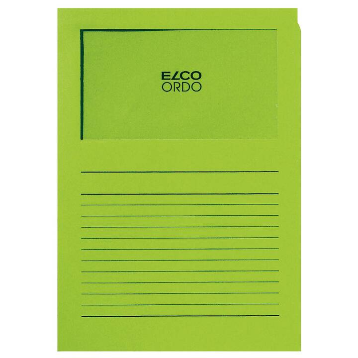 ELCO Cartellina trasparente Ordo Classico (Verde chiaro, A4, 10 pezzo)