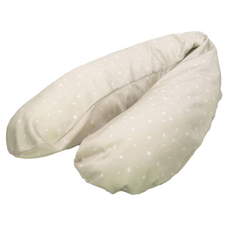 KULI-MULI Cuscini allattamento (215 cm, Marrone, Bianco)
