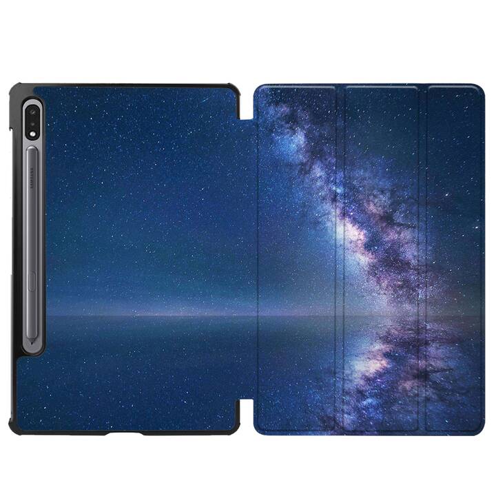 EG cover per Samsung Galaxy Tab S8+ 12.4" (2022) - blu - universo