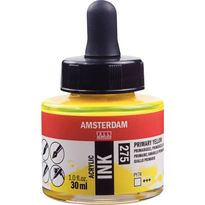 AMSTERDAM Encre (Jaune, 30 ml)