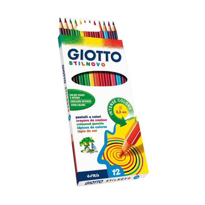 GIOTTO Farbstift (Mehrfarbig, 12 Stück)