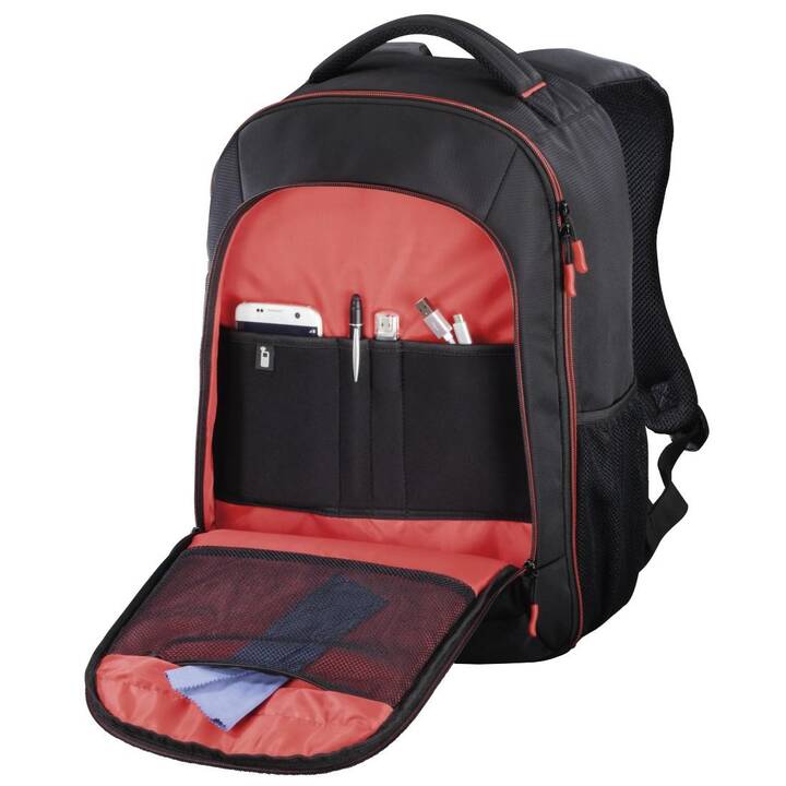 HAMA Miami Kamera Rucksack (Schwarz, Rot)