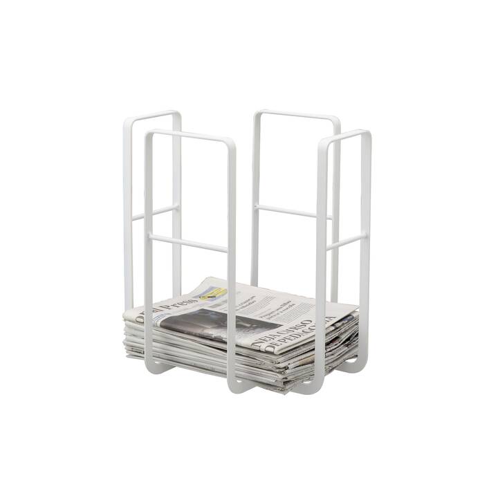 YAMAZAKI Porte-journaux News Rack Tower (Blanc)