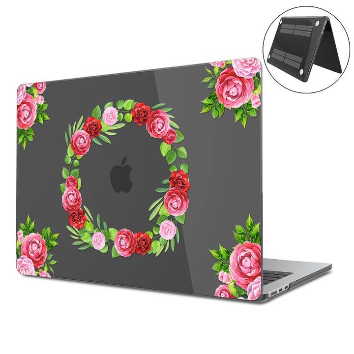 EG Hardcase (Macbook Air 15" M2 2023, Blumen, Transparent)