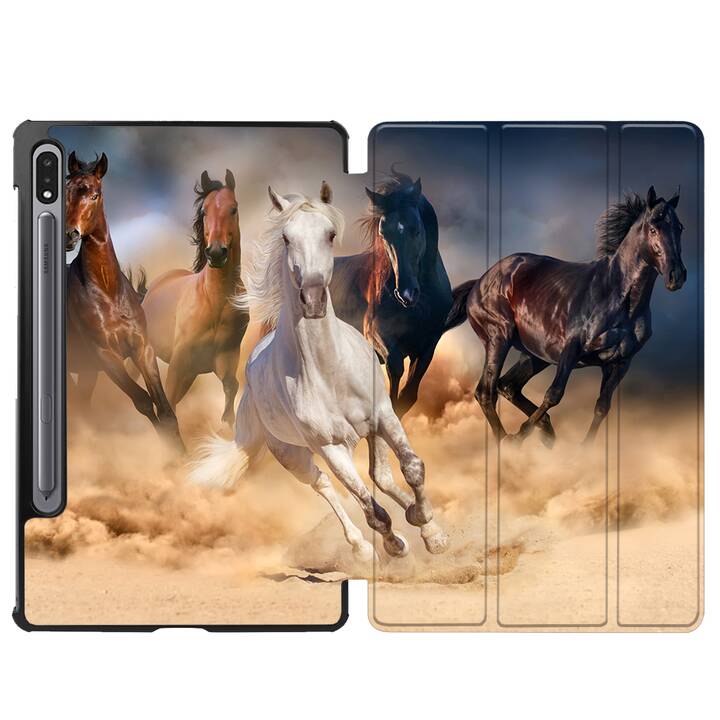 EG coque pour Samsung Galaxy Tab S8 11" (2022) - marron - cheval