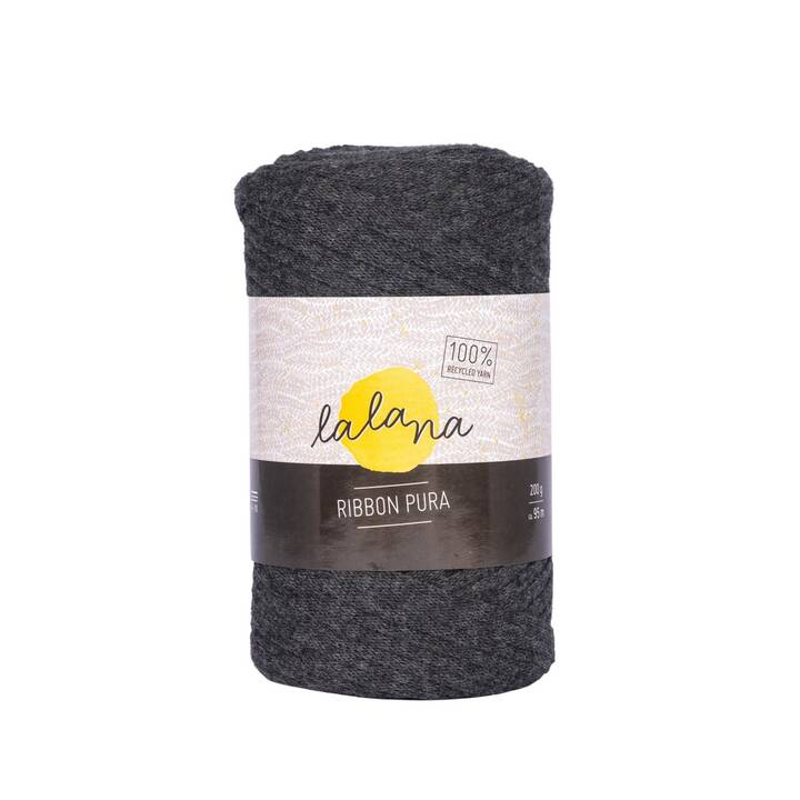 LALANA Wolle (200 g, Grau, Anthrazit)