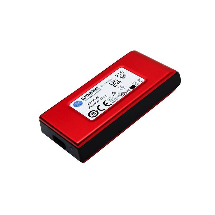 KINGSTON TECHNOLOGY XS1000  (USB di tipo C, 2000 GB, Rosso)