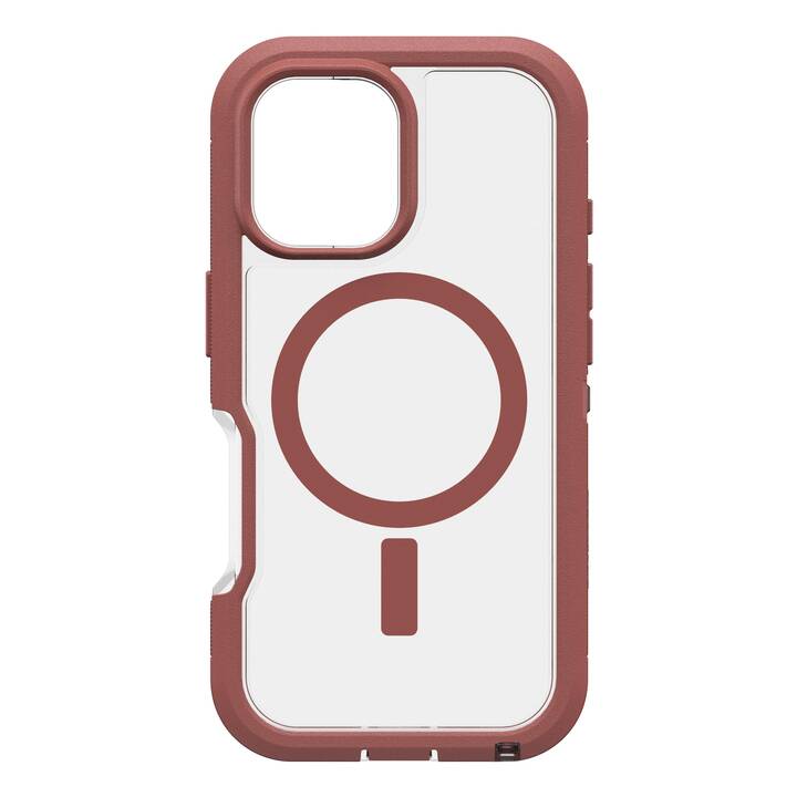 OTTERBOX Backcover MagSafe Defender Series XT (iPhone 16, Transparente, Rosso)