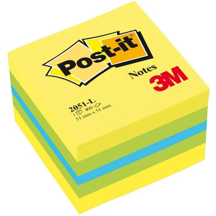 3M Blocchetti memo (400 foglio, Multicolore)