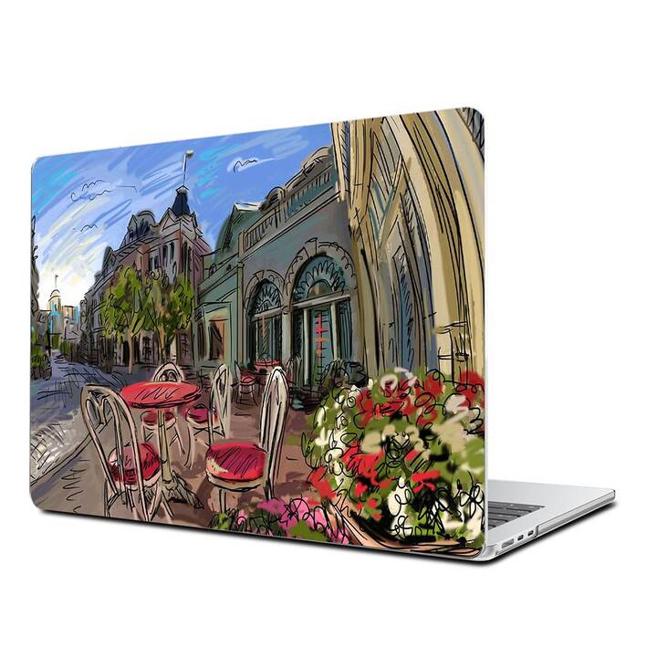 EG Coque rigide (MacBook Air 13" M3 2024, Ville, Multicolore)