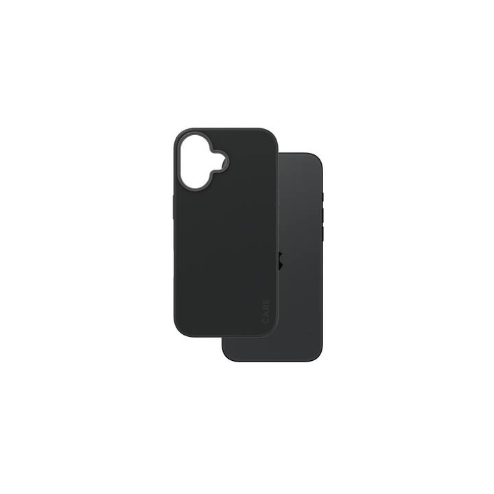 CARE Backcover MagSafe Fashion (iPhone 16, Transparent, Schwarz)