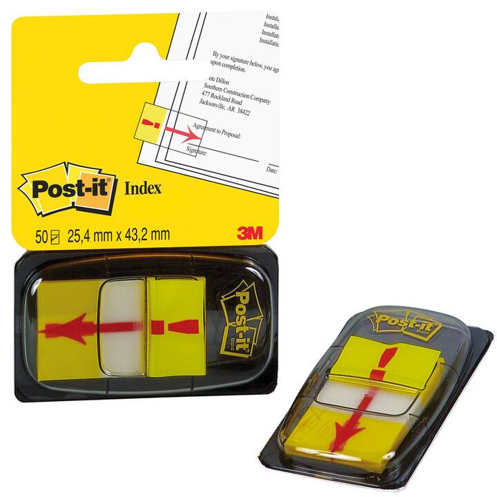 POST-IT Notes autocollantes (50 feuille, Jaune)