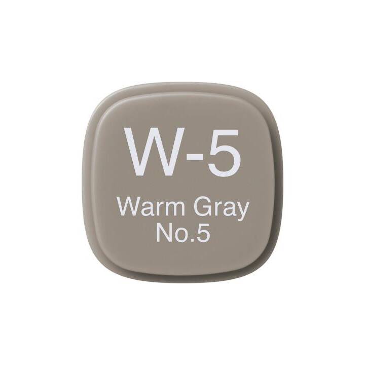 COPIC Marcatori di grafico Classic W-5 Warm Gray No.5 (Grigio, 1 pezzo)