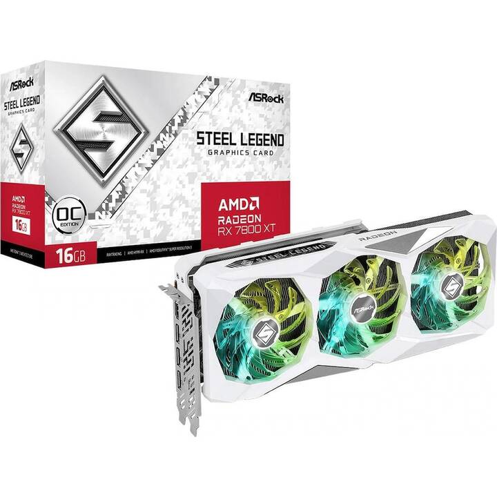 ASROCK Steel Legend AMD Radeon RX 7800 XT (16 Go)