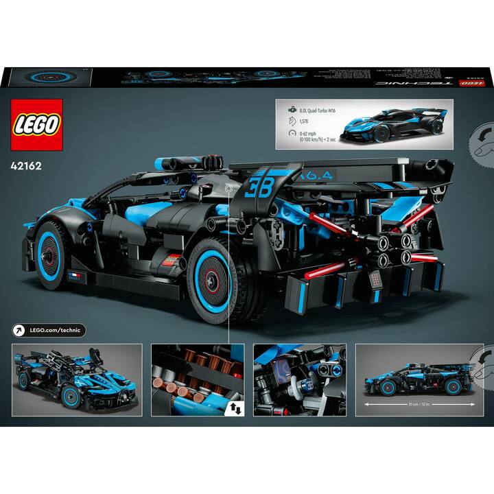 LEGO Technic Bugatti Bolide Agile Blue (42162, seltenes Set)