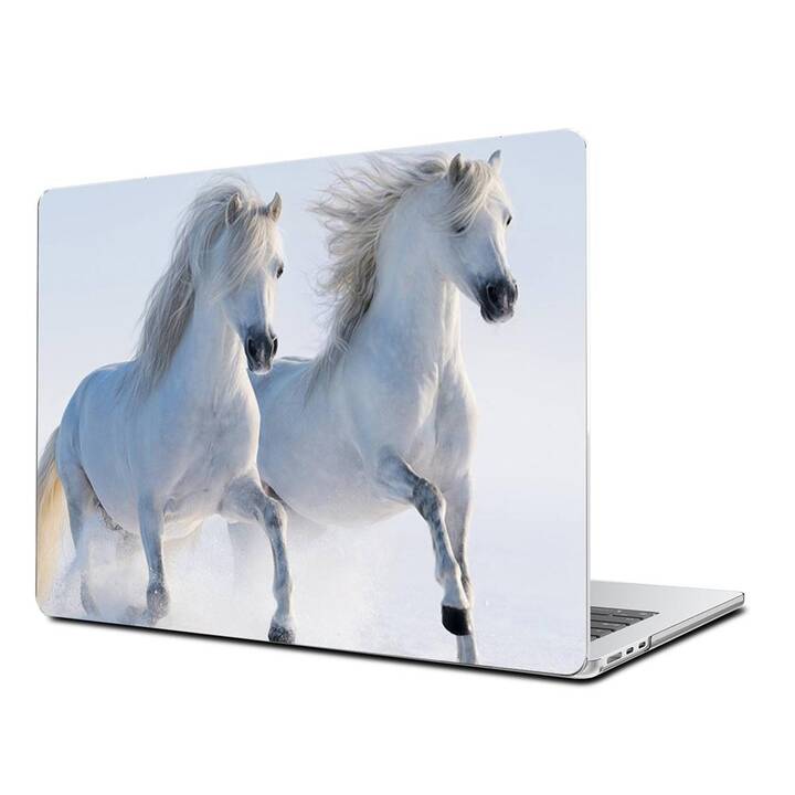 EG Hardcase (MacBook Air 13" M3 2024, Cavallo, Bianco)