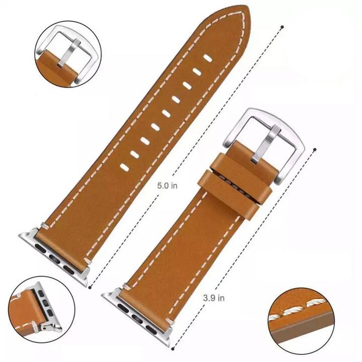 EG Armband (Apple Watch 49 mm, Braun)
