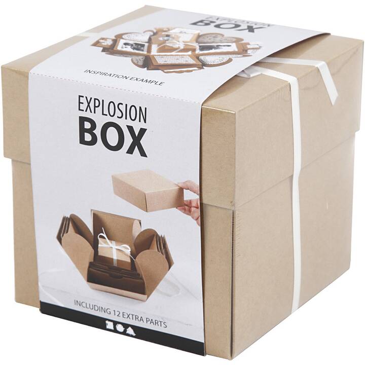CREATIV COMPANY Scatola regalo Explosion Box Nature (Beige, Natura)