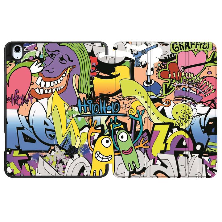 EG coque pour iPad Air 10.9" (2022) 5e génération - multicolore - graffiti