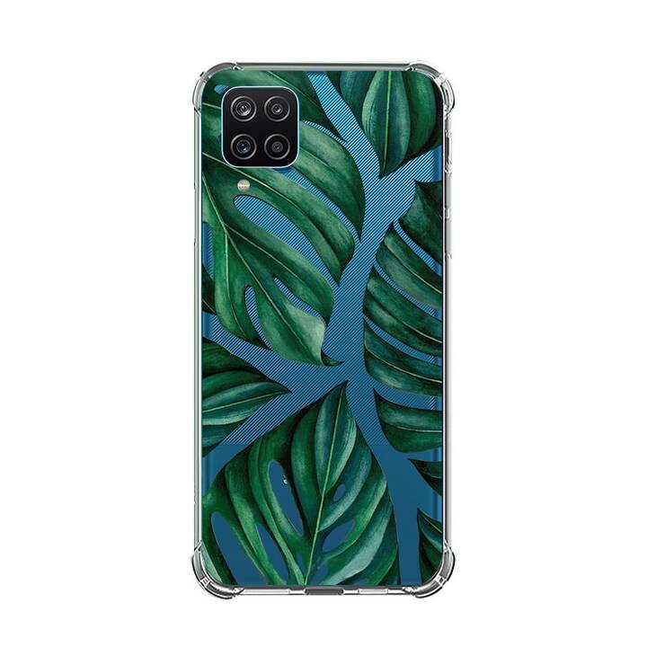 EG Backcover (Galaxy A22 4G, Blätter, Transparent)