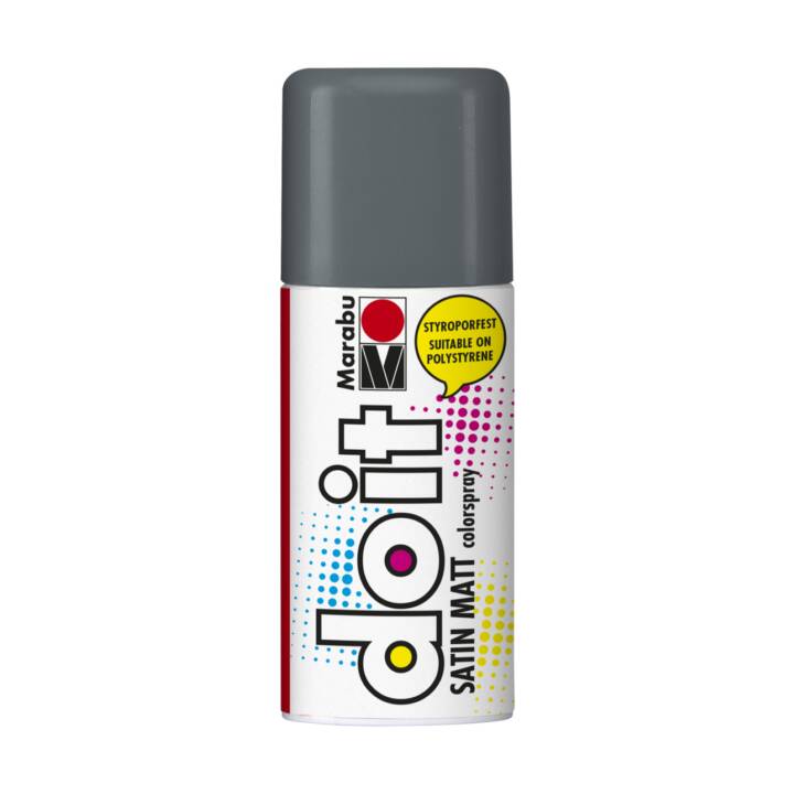 MARABU Spray de couleur do it (150 ml, Gris, Gris foncé, Multicolore)