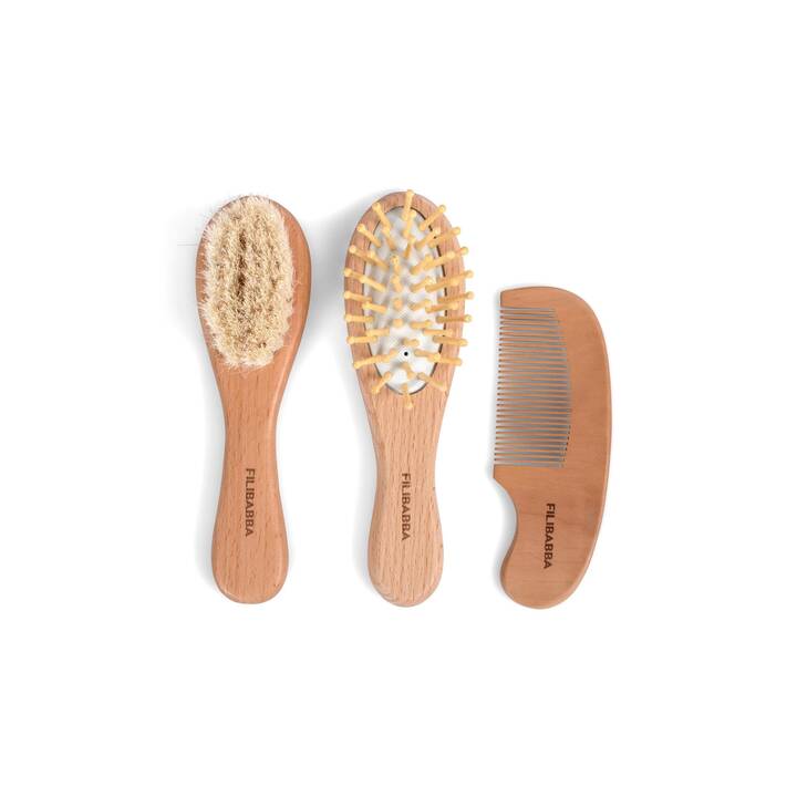 FILIBABBA Set di spazzola per capelli (Legno, Cellulosa, Pelo di capra)