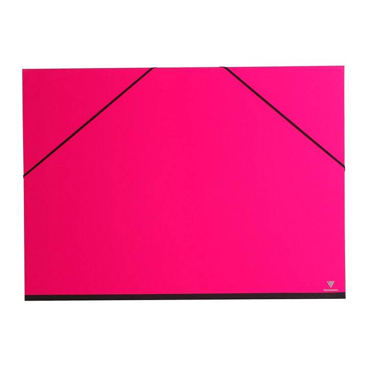 CLAIREFONTAINE Gummizugmappe (Fuchsienpink, A4+, 1 Stück)