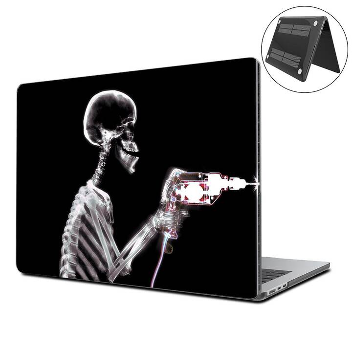 EG Hardcase (MacBook Air 13" M3 2024, scheletrico, Nero)