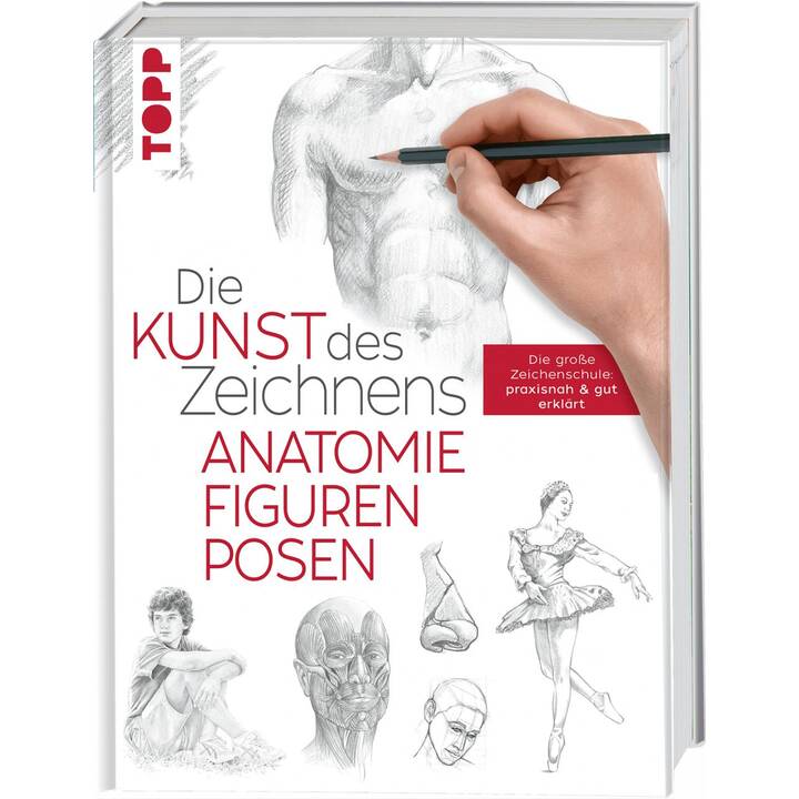 Die Kunst des Zeichnens - Anatomie, Figuren, Posen / Die grosse Zeichenschule: praxisnah & gut erklärt