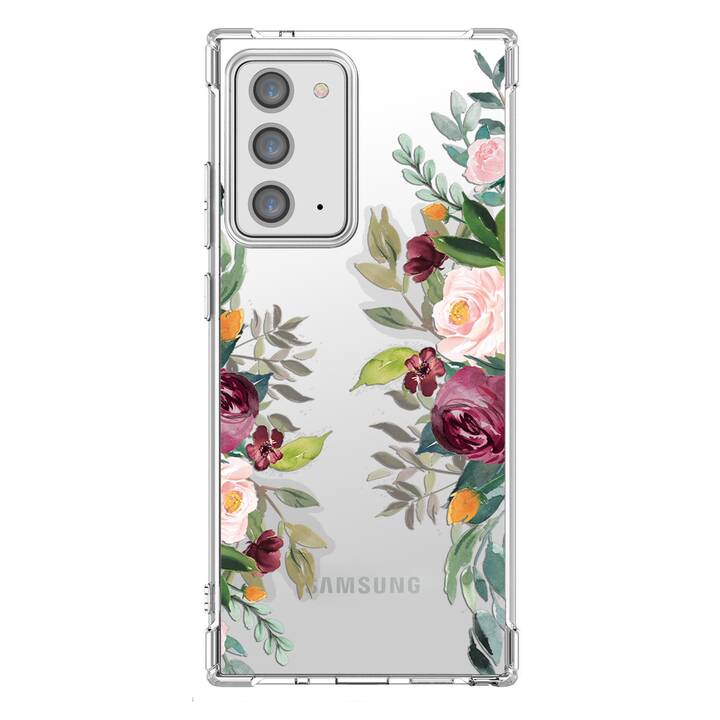 EG Backcover (Galaxy Note 20 Ultra, Blumen, Transparent)