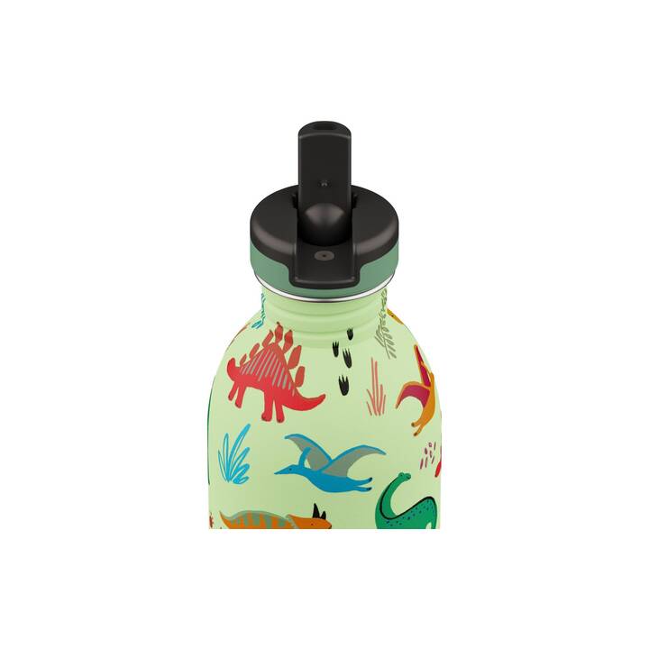 24BOTTLES Bottiglia per bambini Urban Jurassic Friends (0.5 l, Verde, Multicolore)