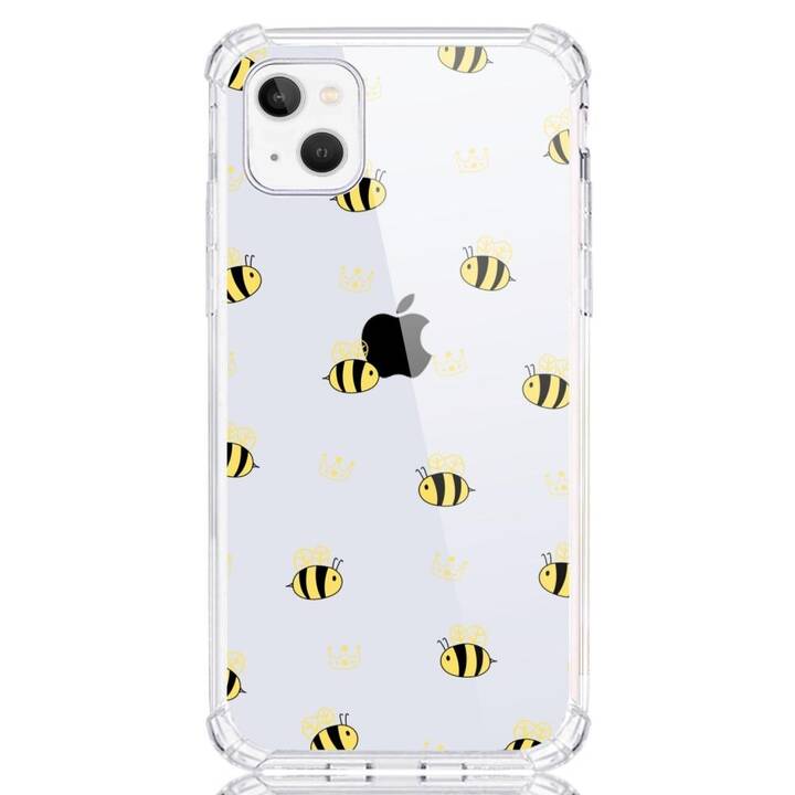 EG Backcover (iPhone 15 Plus, Bienen, Transparent)
