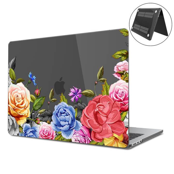 EG Coque rigide (MacBook Air 13" M3 2024, Fleurs, Transparent)